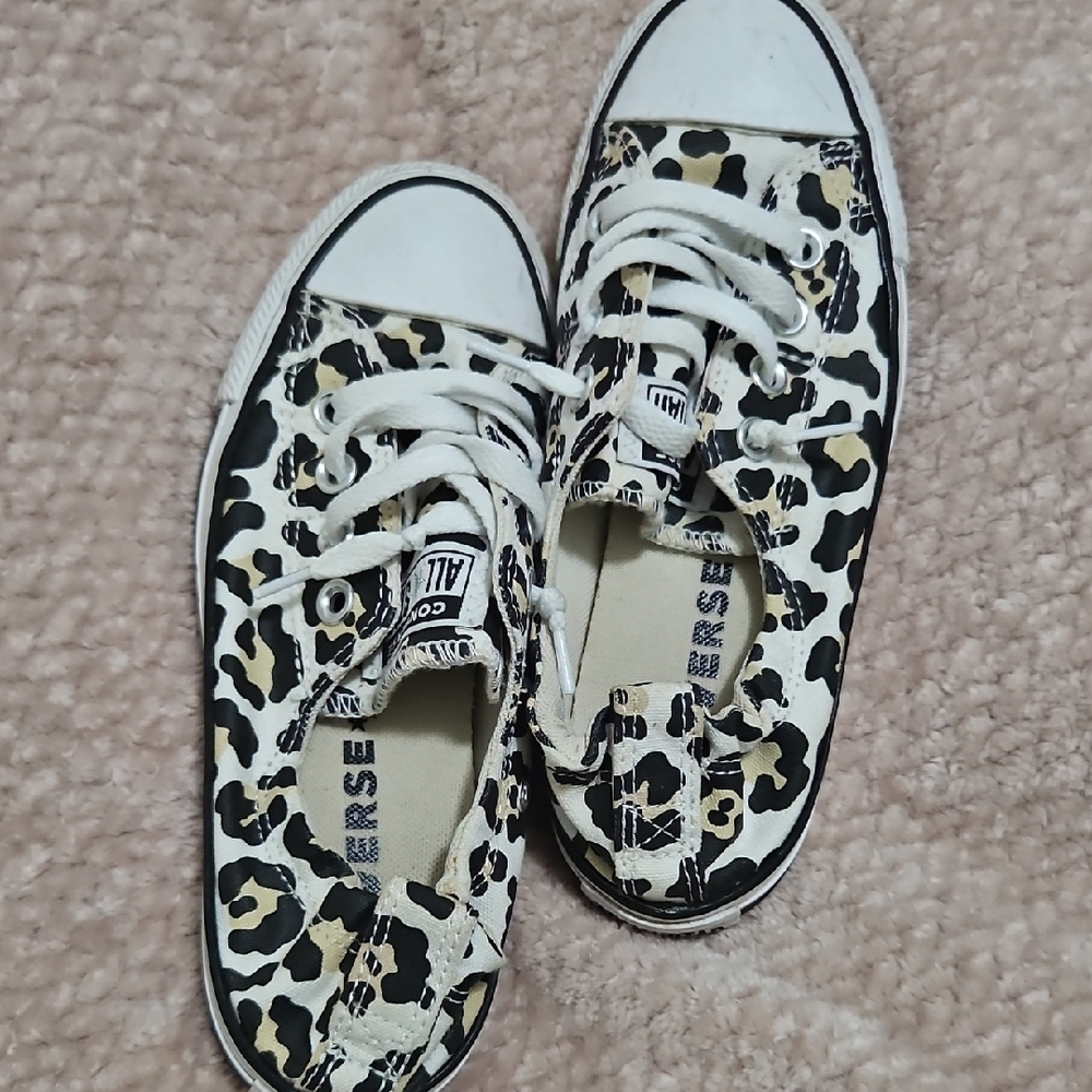 Converse Leopard Print Sneakers